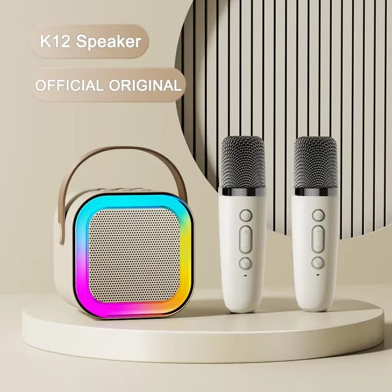 Micrófono de karaoke K12 KTV, altavoz inalámbrico Bluetooth 