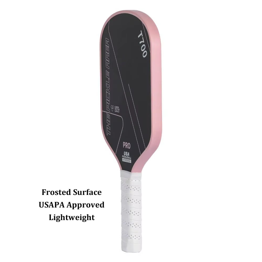 T700 Pickleball Paddle Carbon Fiber USAPA Approved Pickle Ball Paddle Surface Professional