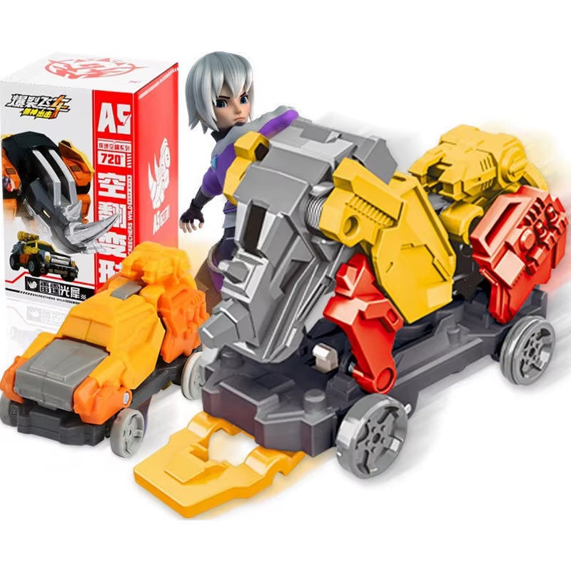 Figuras de acción con explosión, velocidad, vuelo, deformación, coche, ataque de bestia, captura, volteretas, transformación, juguetes para niños