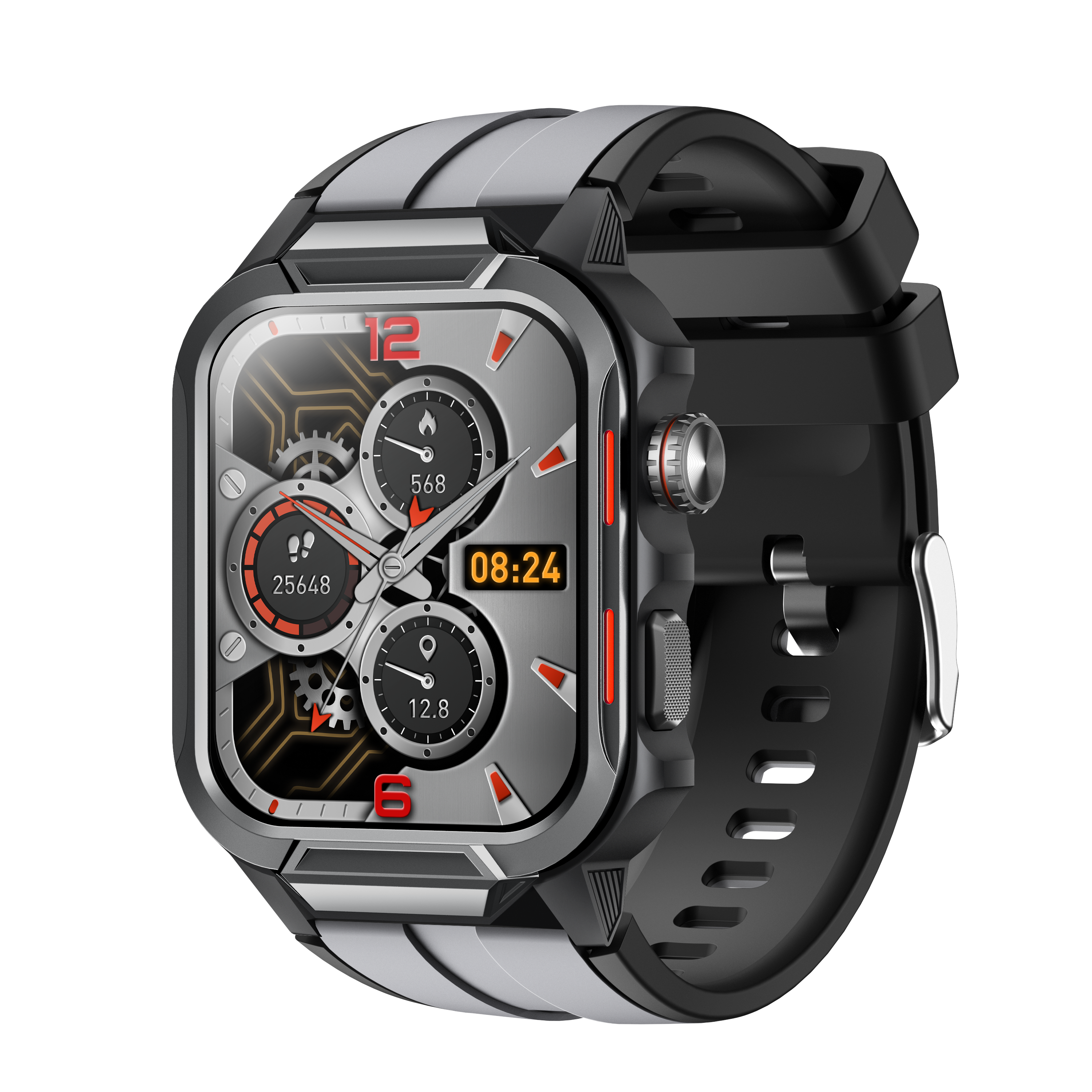 Reloj inteligente para hombre, resistente al agua hasta 3 ATM, pantalla de 1,96 pulgadas para teléfonos Android e iOS
