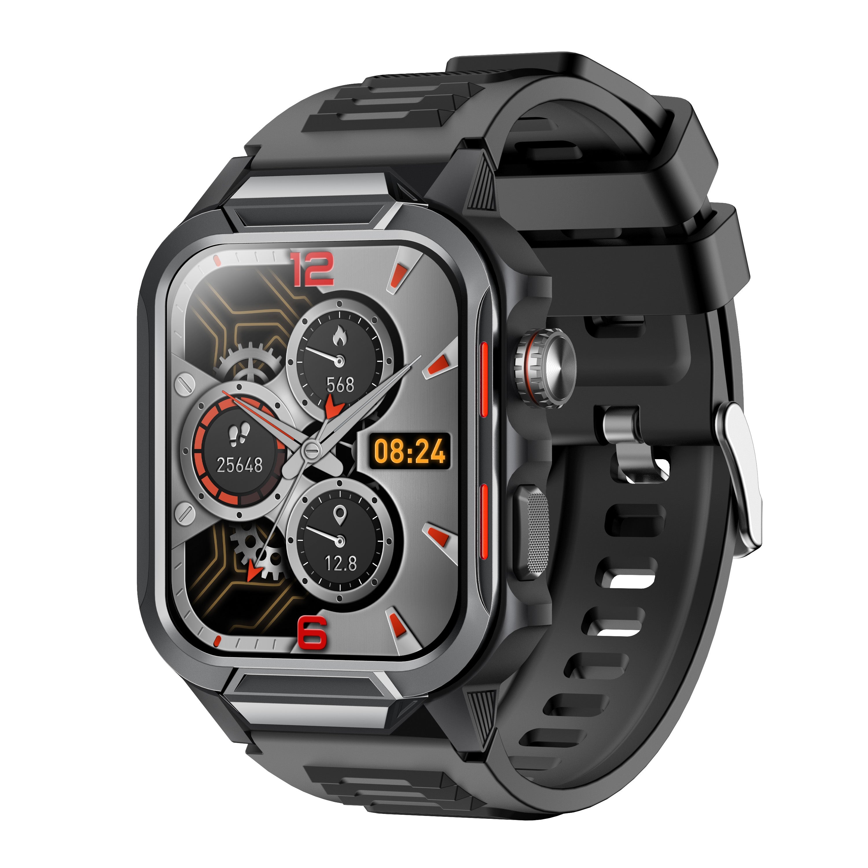 Reloj inteligente para hombre, resistente al agua hasta 3 ATM, pantalla de 1,96 pulgadas para teléfonos Android e iOS