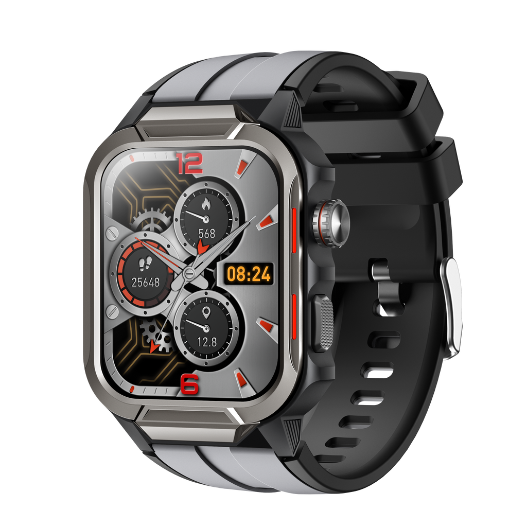 Reloj inteligente para hombre, resistente al agua hasta 3 ATM, pantalla de 1,96 pulgadas para teléfonos Android e iOS