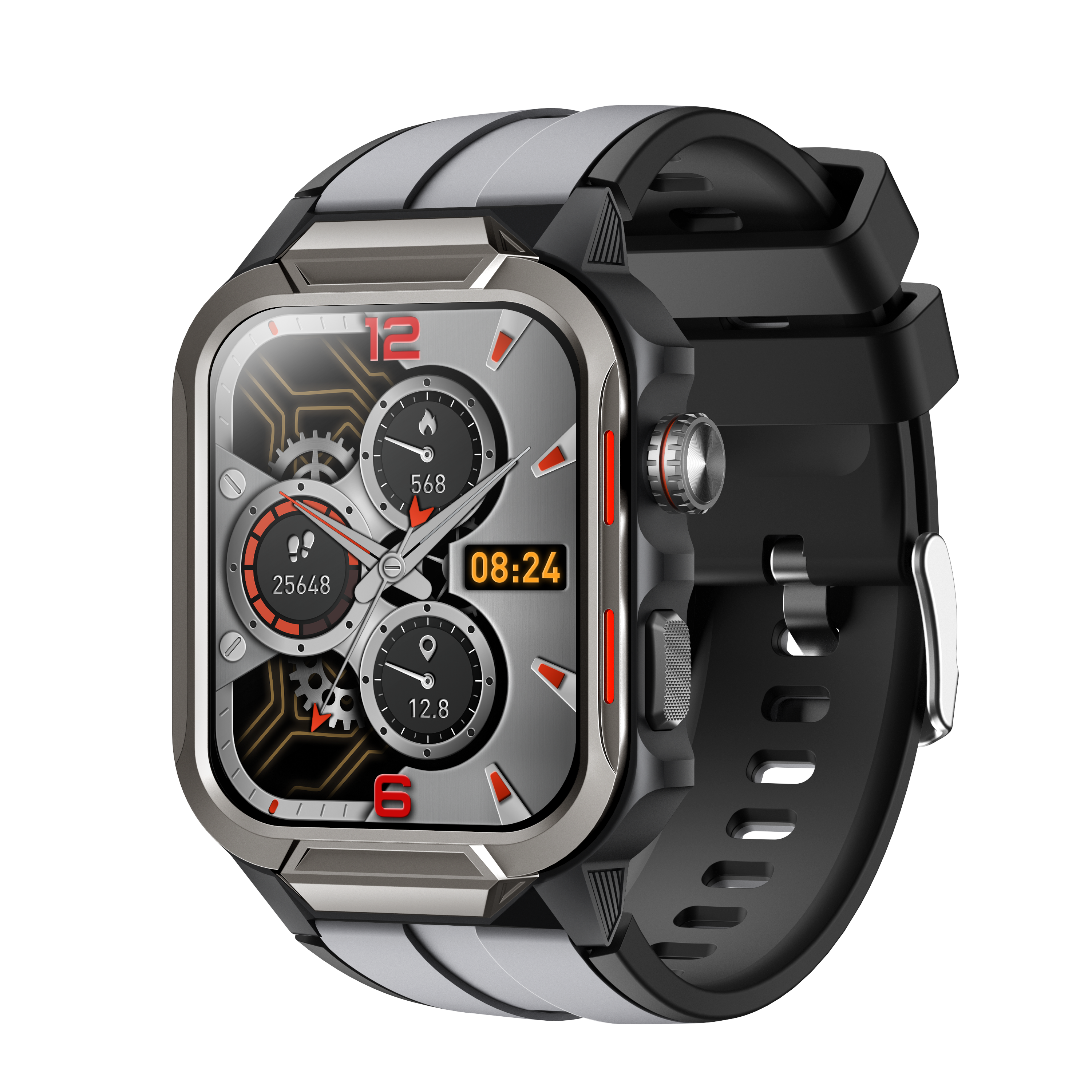 Reloj inteligente para hombre, resistente al agua hasta 3 ATM, pantalla de 1,96 pulgadas para teléfonos Android e iOS
