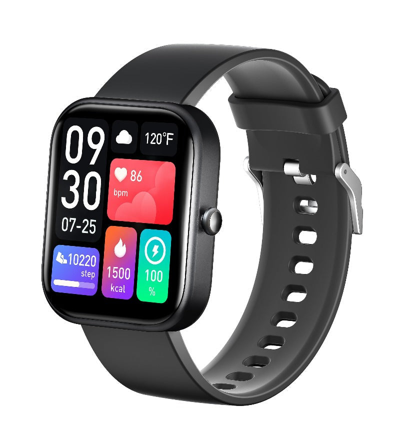 El mejor reloj inteligente Android/iPhone para personas mayores (2025): reloj inteligente con pantalla táctil HD de 2", presión arterial, llamadas Bluetooth, monitor de actividad física, monitor de salud, monitor de ritmo cardíaco y sueño.
