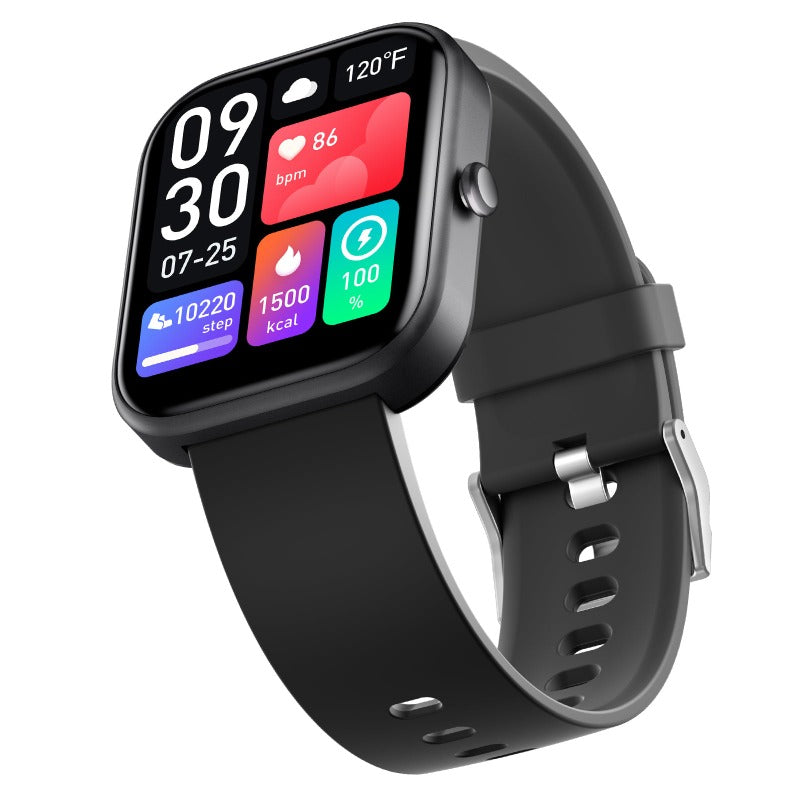 El mejor reloj inteligente Android/iPhone para personas mayores (2025): reloj inteligente con pantalla táctil HD de 2", presión arterial, llamadas Bluetooth, monitor de actividad física, monitor de salud, monitor de ritmo cardíaco y sueño.