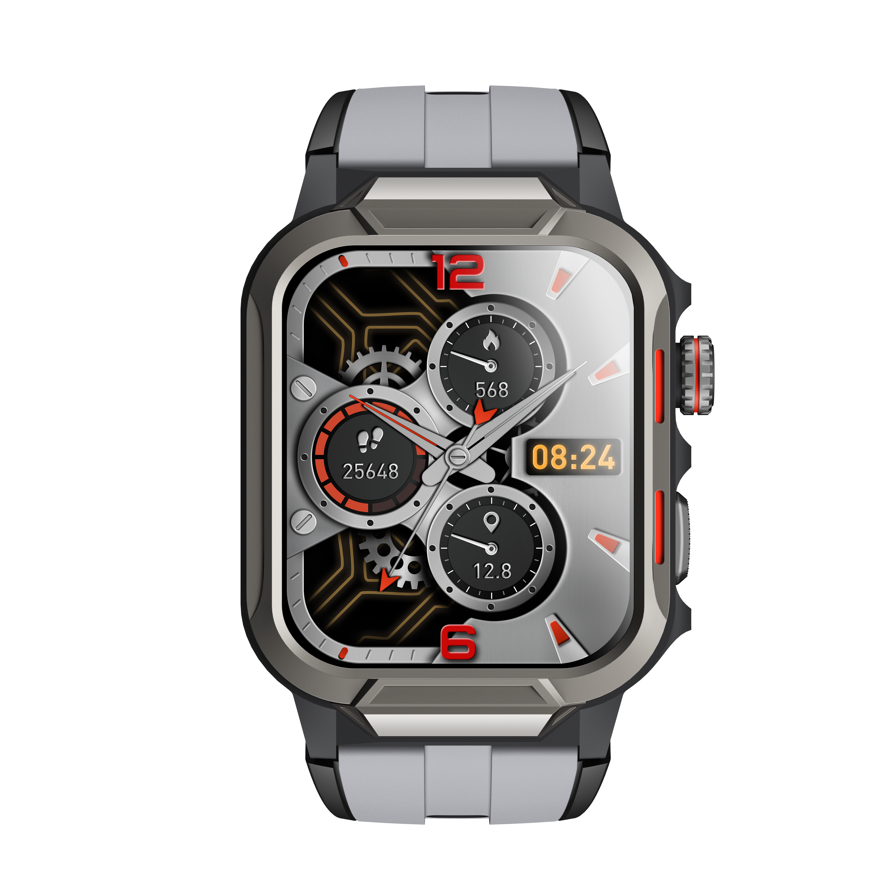 Reloj inteligente para hombre, resistente al agua hasta 3 ATM, pantalla de 1,96 pulgadas para teléfonos Android e iOS