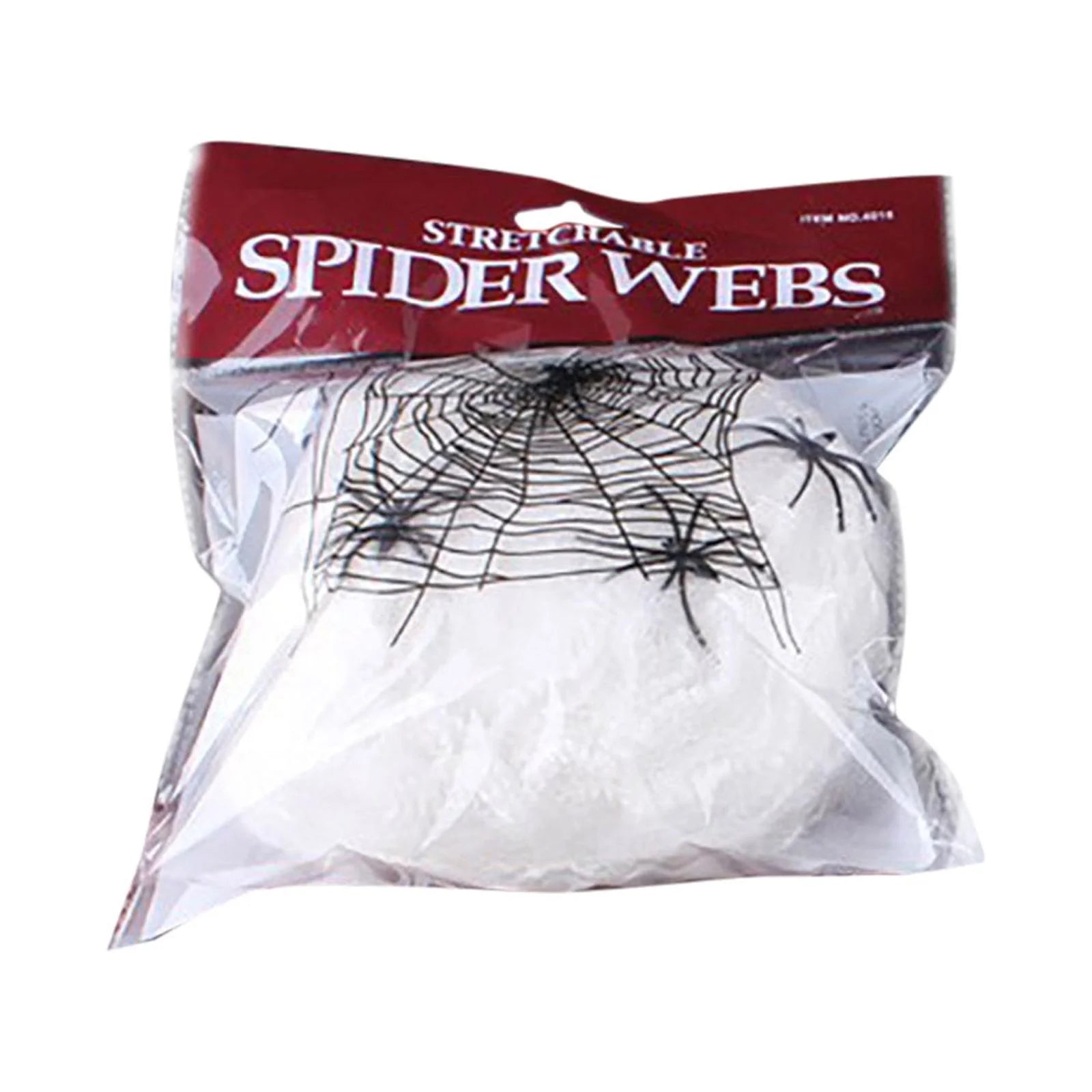 Halloween Spider  Decorations, with 2 Black Fake Spiders, Outdoor Large Stretch Spider Cobwebs Indoor White Halloween Decorations