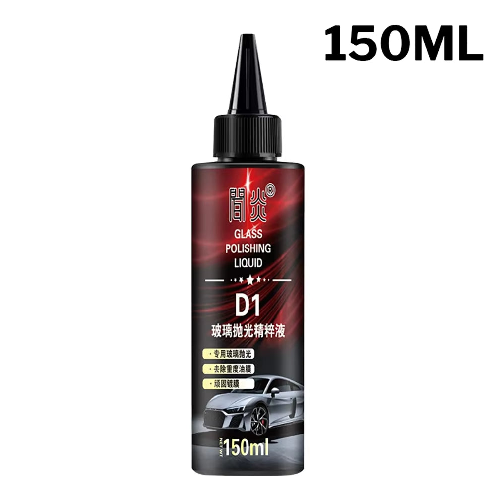 Pasta pulidora de vidrio de 150 ml, para parabrisas de automóviles, ventanas del hogar, limpiador de brillo duradero.