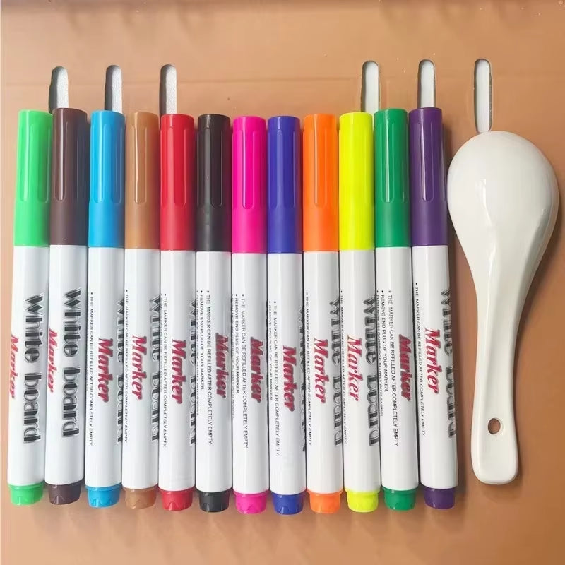Magic Floating Water Pen - Reusable Water Drawing Set with Floating Ink Technology