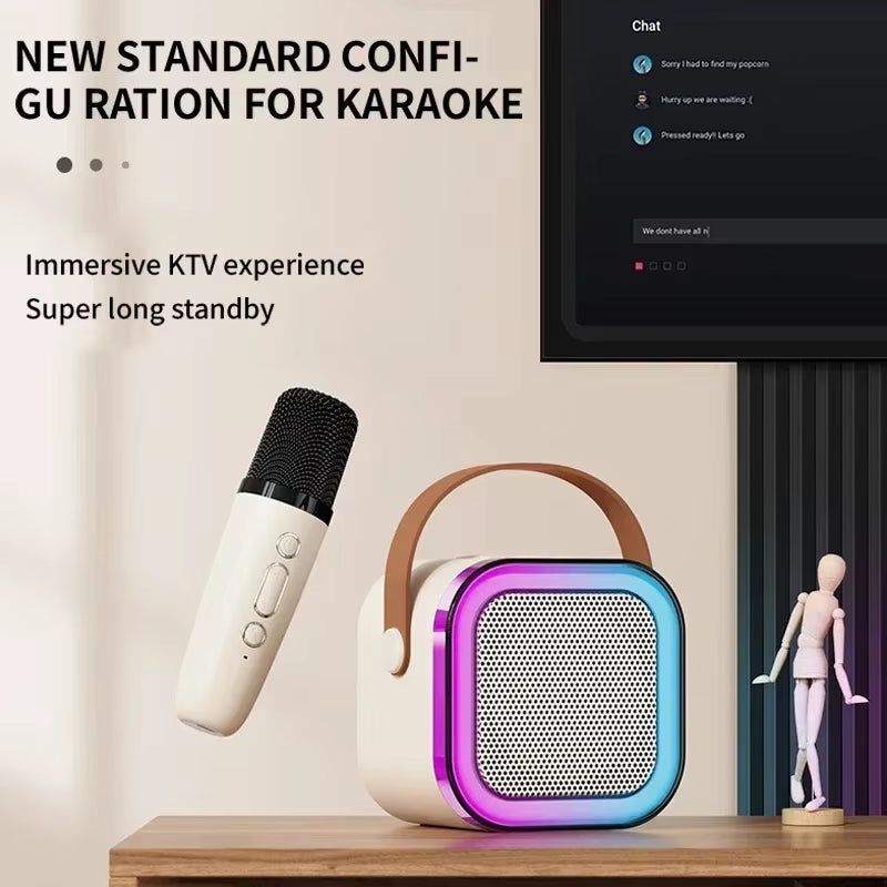 Micrófono de karaoke K12 KTV, altavoz inalámbrico Bluetooth 