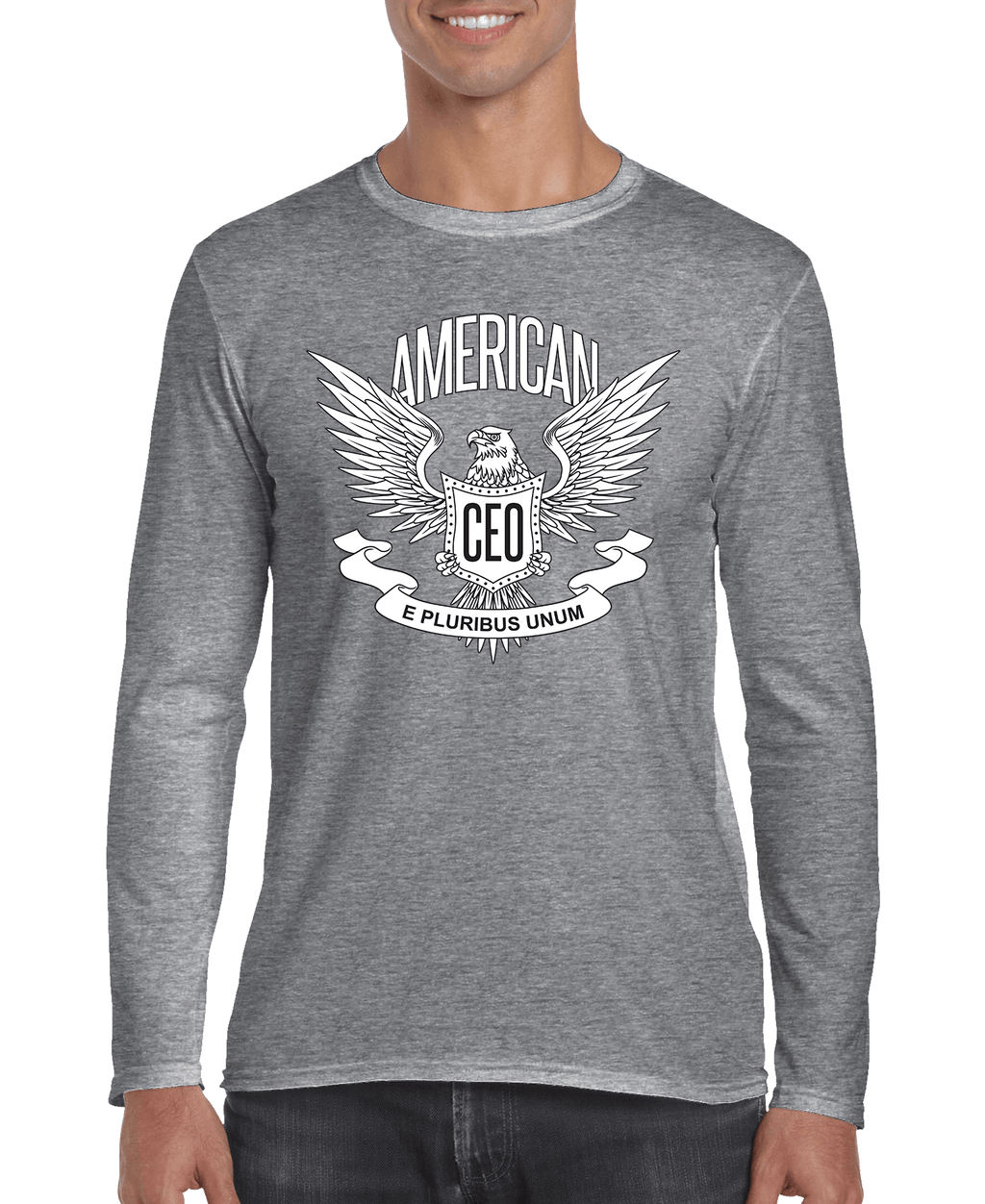 Camisa de manga larga para hombre American CEO Patriotic Eagle