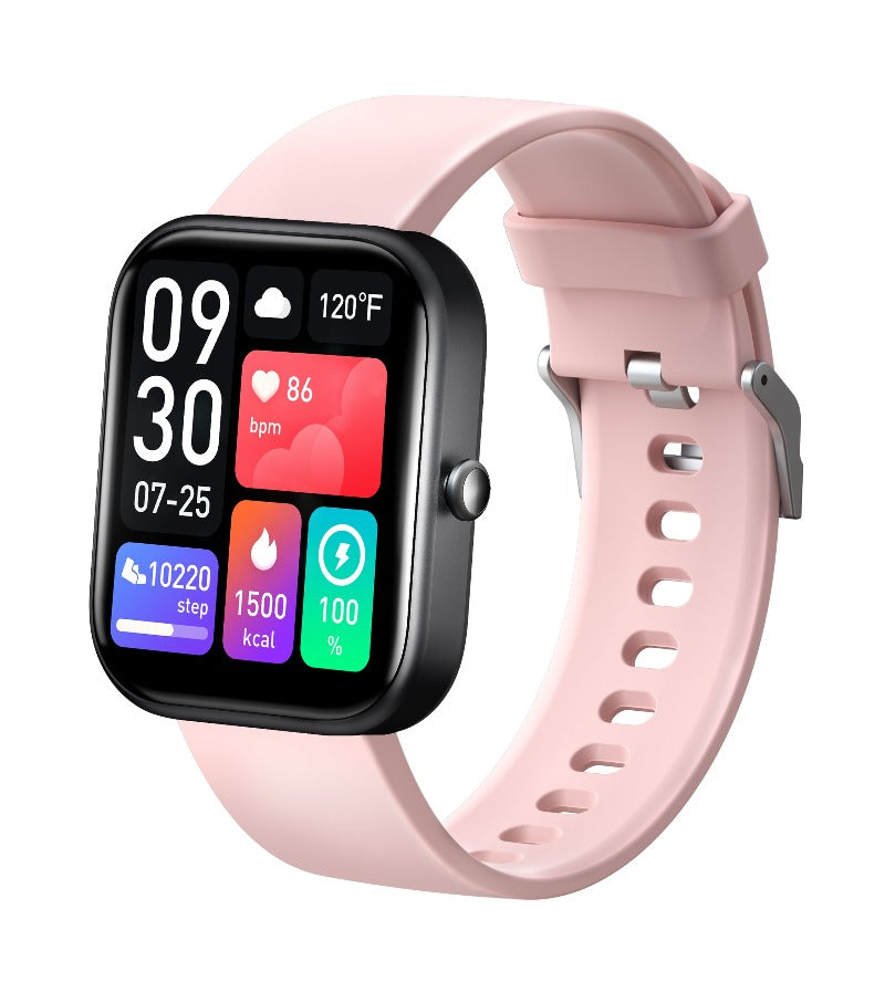 El mejor reloj inteligente Android/iPhone para personas mayores (2025): reloj inteligente con pantalla táctil HD de 2", presión arterial, llamadas Bluetooth, monitor de actividad física, monitor de salud, monitor de ritmo cardíaco y sueño.