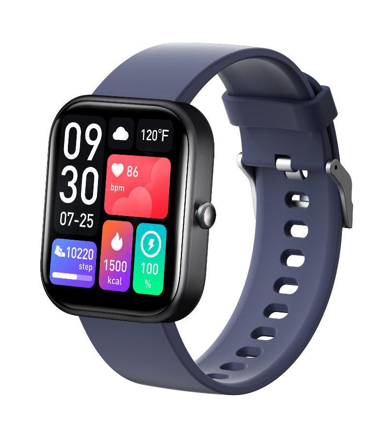 El mejor reloj inteligente Android/iPhone para personas mayores (2025): reloj inteligente con pantalla táctil HD de 2", presión arterial, llamadas Bluetooth, monitor de actividad física, monitor de salud, monitor de ritmo cardíaco y sueño.