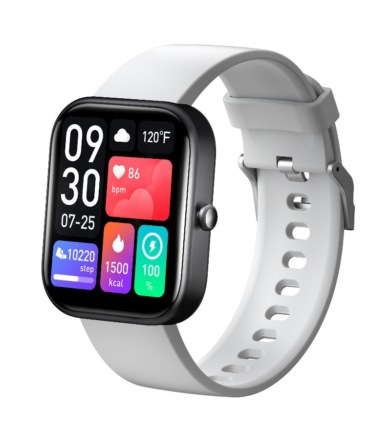 El mejor reloj inteligente Android/iPhone para personas mayores (2025): reloj inteligente con pantalla táctil HD de 2", presión arterial, llamadas Bluetooth, monitor de actividad física, monitor de salud, monitor de ritmo cardíaco y sueño.