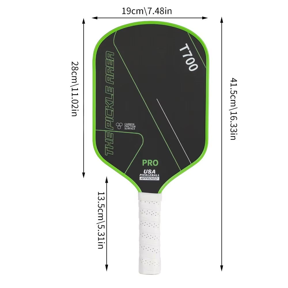 T700 Pickleball Paddle Carbon Fiber USAPA Approved Pickle Ball Paddle Surface Professional