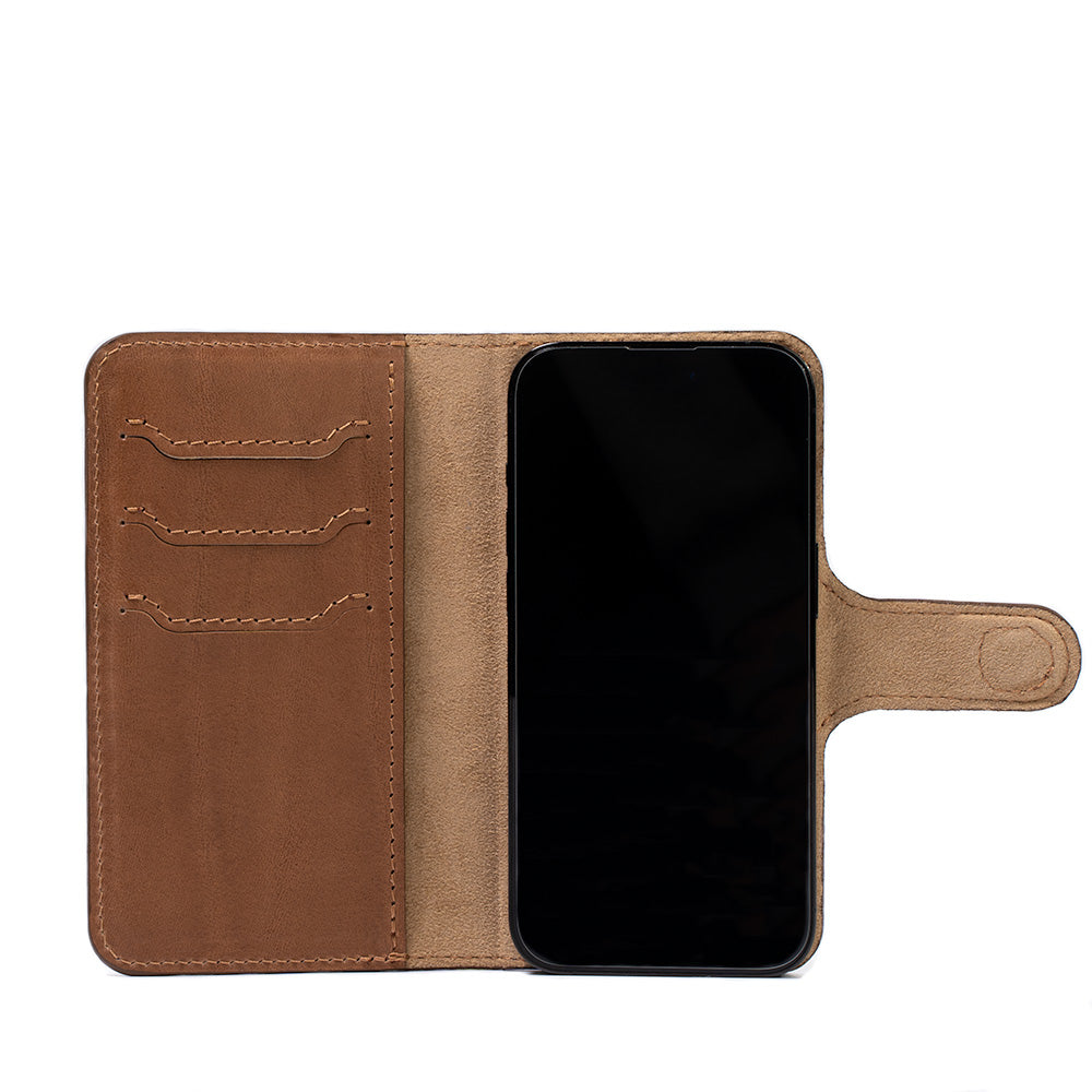 Funda tipo cartera de piel de grano completo con MagSafe - Classic 4.0