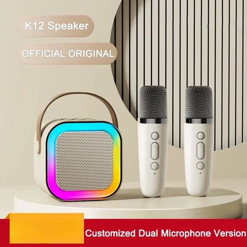 Micrófono de karaoke K12 KTV, altavoz inalámbrico Bluetooth 
