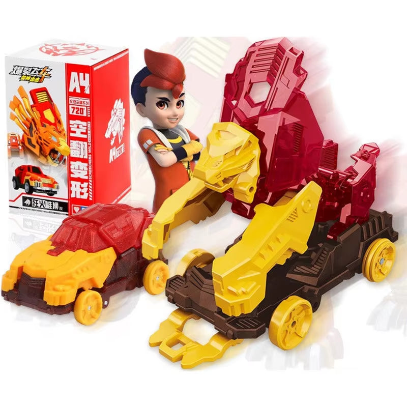 Figuras de acción con explosión, velocidad, vuelo, deformación, coche, ataque de bestia, captura, volteretas, transformación, juguetes para niños