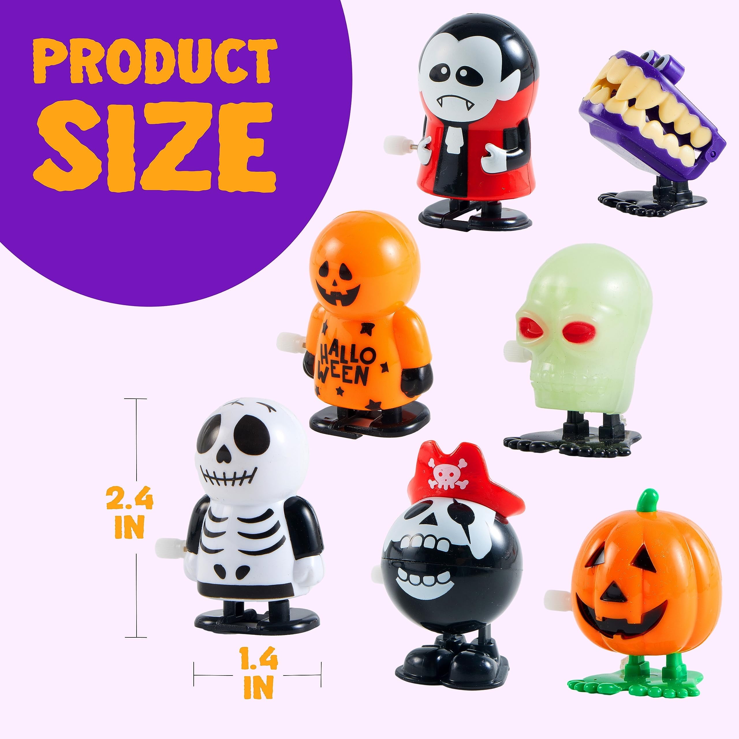 12 Pcs Halloween Wind up Toys for Kids,Halloween.