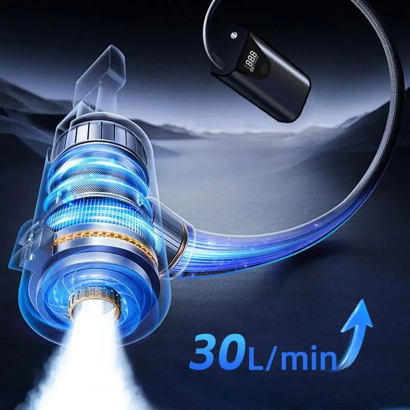 Inflador de neumáticos portátil para coche, bomba de aire recargable, compresor de aire para neumáticos de bicicleta