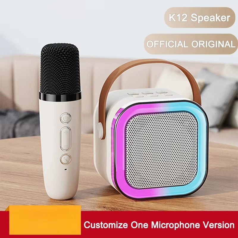 Micrófono de karaoke K12 KTV, altavoz inalámbrico Bluetooth 