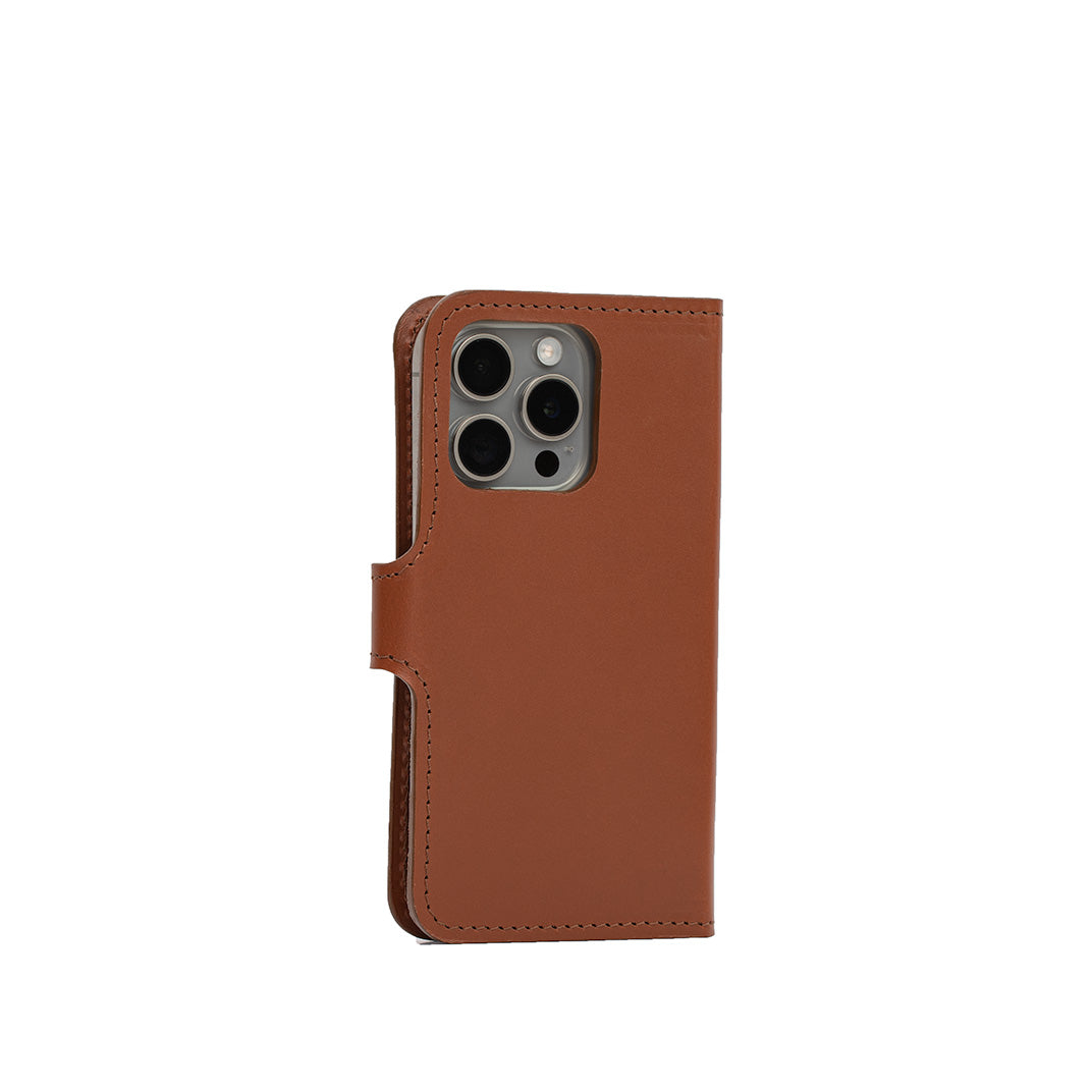 Funda tipo cartera de cuero con MagSafe para Iphone 16 pro y pro max