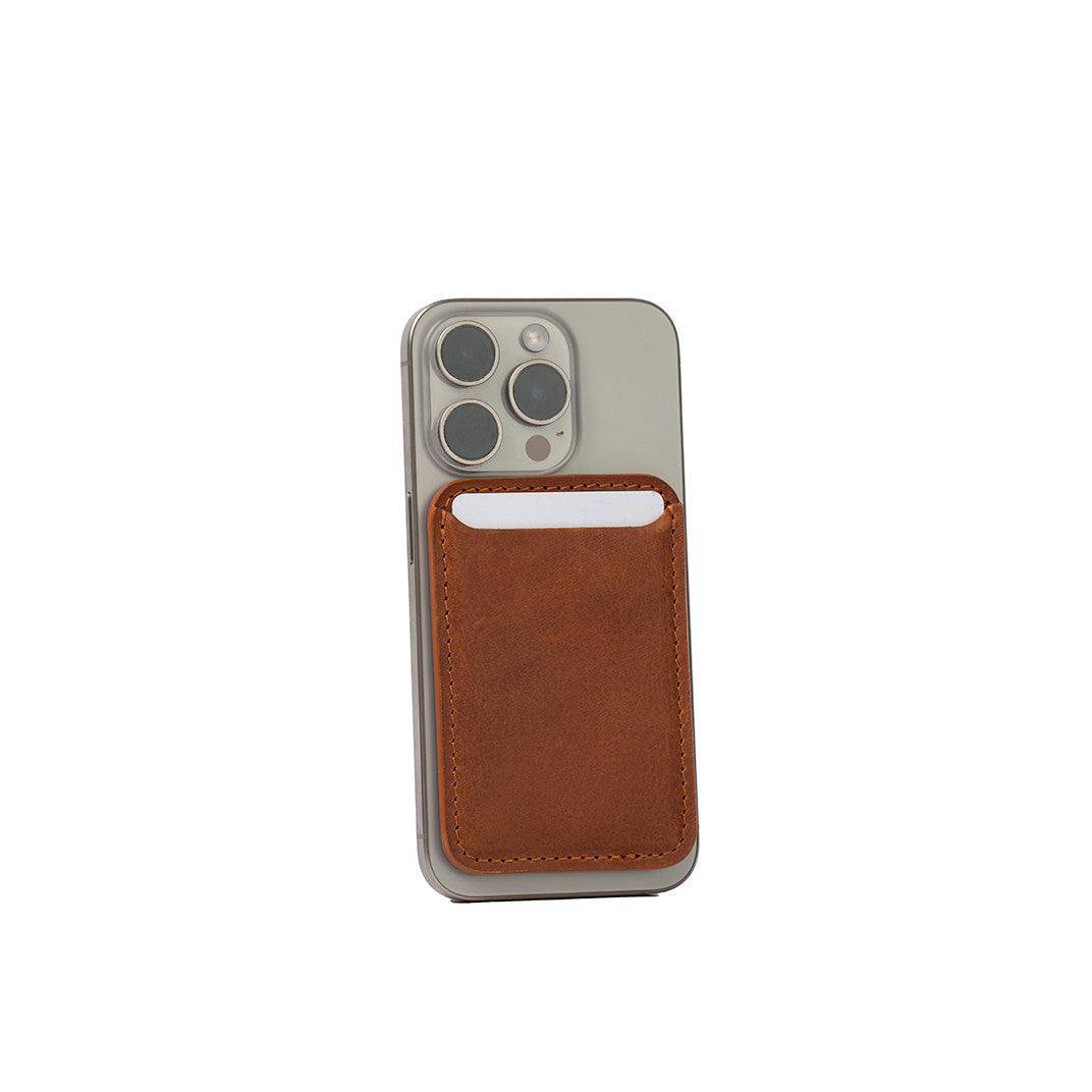 Cartera MagSafe de piel flor - Clásica