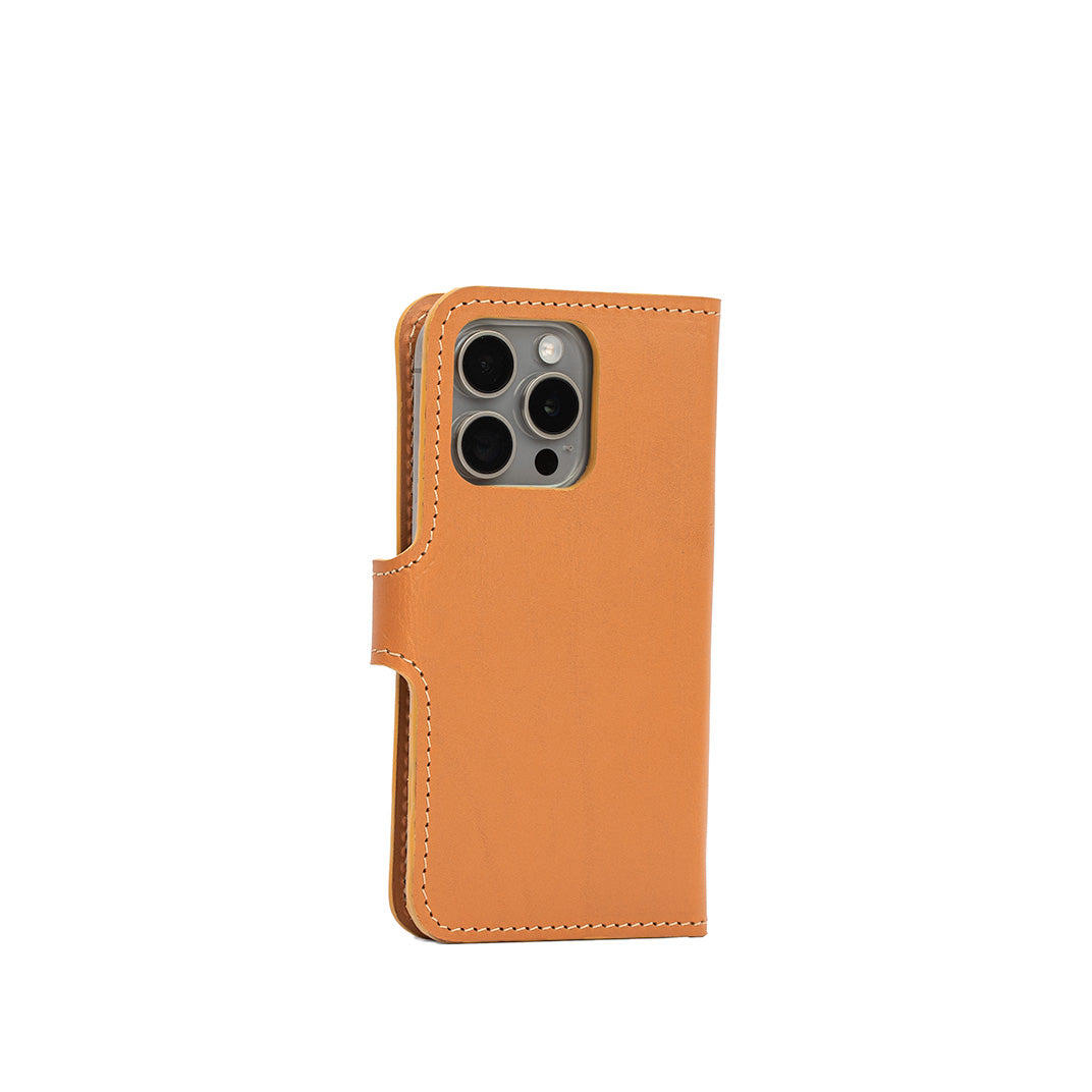 Funda tipo cartera de cuero con MagSafe para Iphone 16 pro y pro max