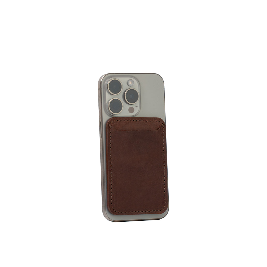 Cartera MagSafe de piel flor - Clásica