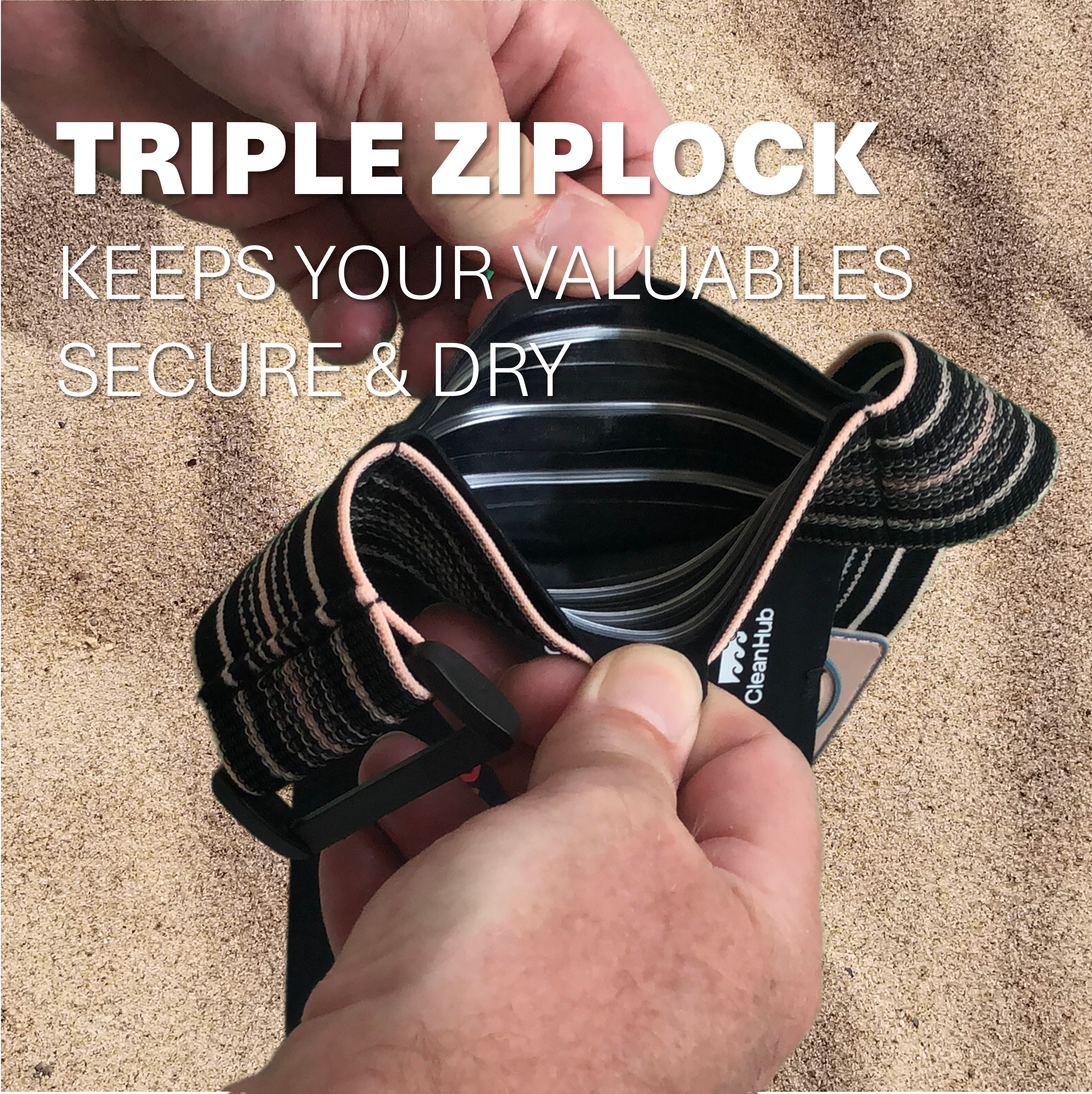 Estuche impermeable para teléfono con pulsera